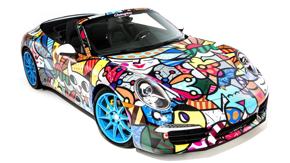 Porsche 911 Cabriolet Art Car by Romero Britto (2012)